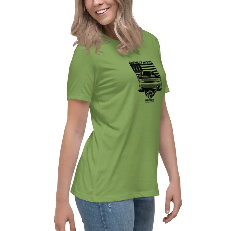 Merrick Motorsports Dodge Challenger American Muscle Women's Relaxed T-Shirt 18