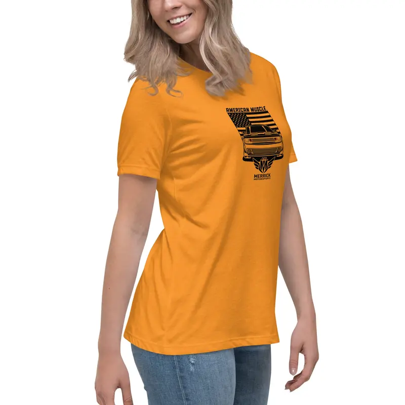 Merrick Motorsports Dodge Challenger American Muscle Women's Relaxed T-Shirt 23