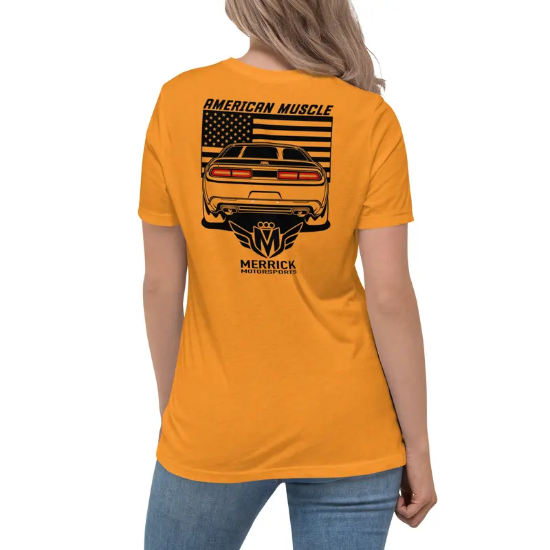 Merrick Motorsports Dodge Challenger American Muscle Women's Relaxed T-Shirt 24