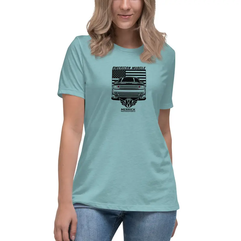 Merrick Motorsports Dodge Challenger American Muscle Women's Relaxed T-Shirt 25