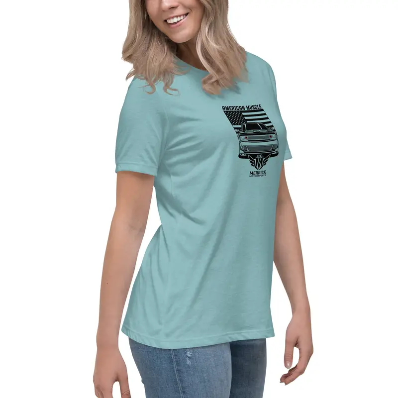Merrick Motorsports Dodge Challenger American Muscle Women's Relaxed T-Shirt 29