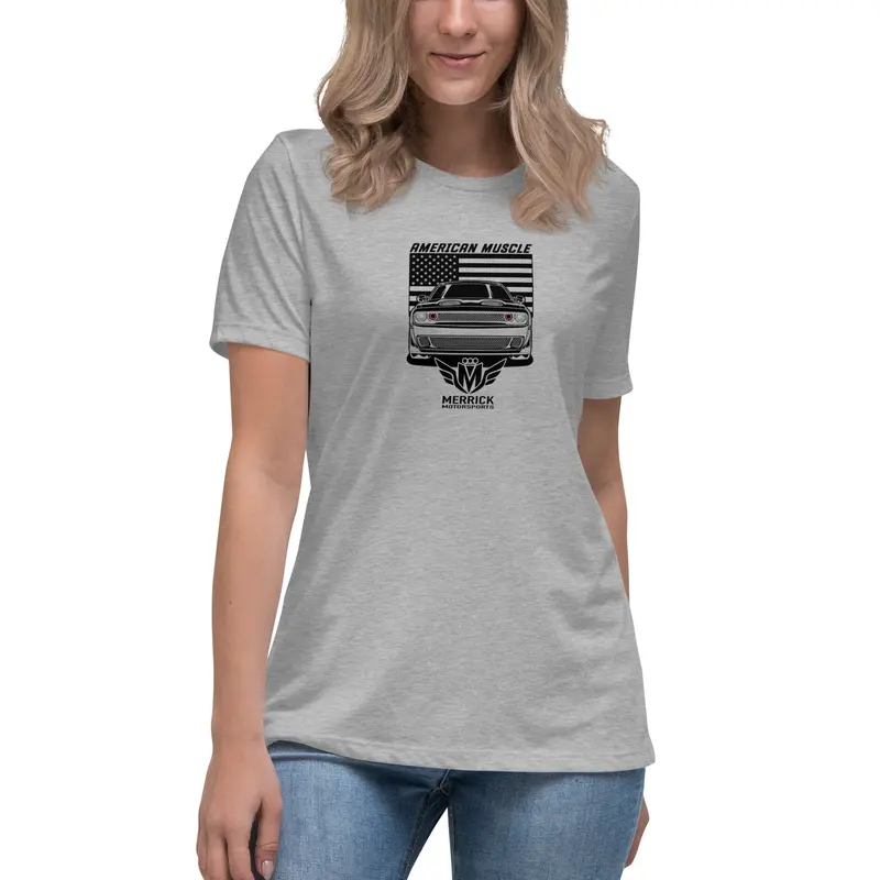 Merrick Motorsports Dodge Challenger American Muscle Women's Relaxed T-Shirt 31