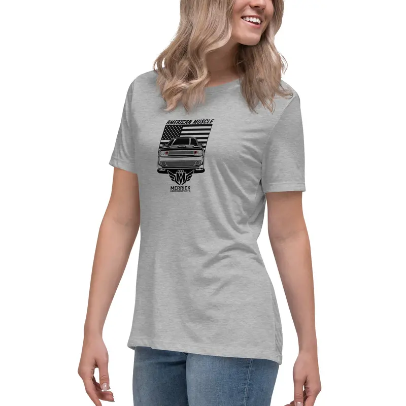 Merrick Motorsports Dodge Challenger American Muscle Women's Relaxed T-Shirt 33