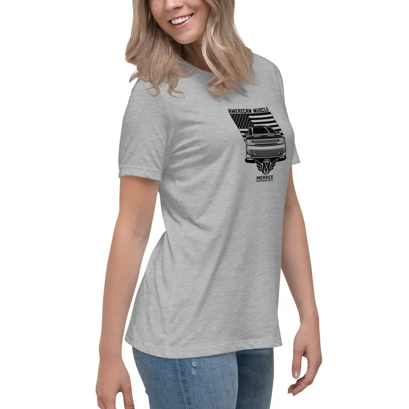 Merrick Motorsports Dodge Challenger American Muscle Women's Relaxed T-Shirt 35