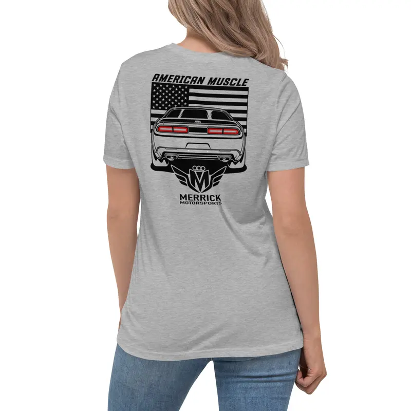 Merrick Motorsports Dodge Challenger American Muscle Women's Relaxed T-Shirt 36