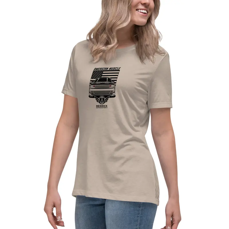 Merrick Motorsports Dodge Challenger American Muscle Women's Relaxed T-Shirt 39