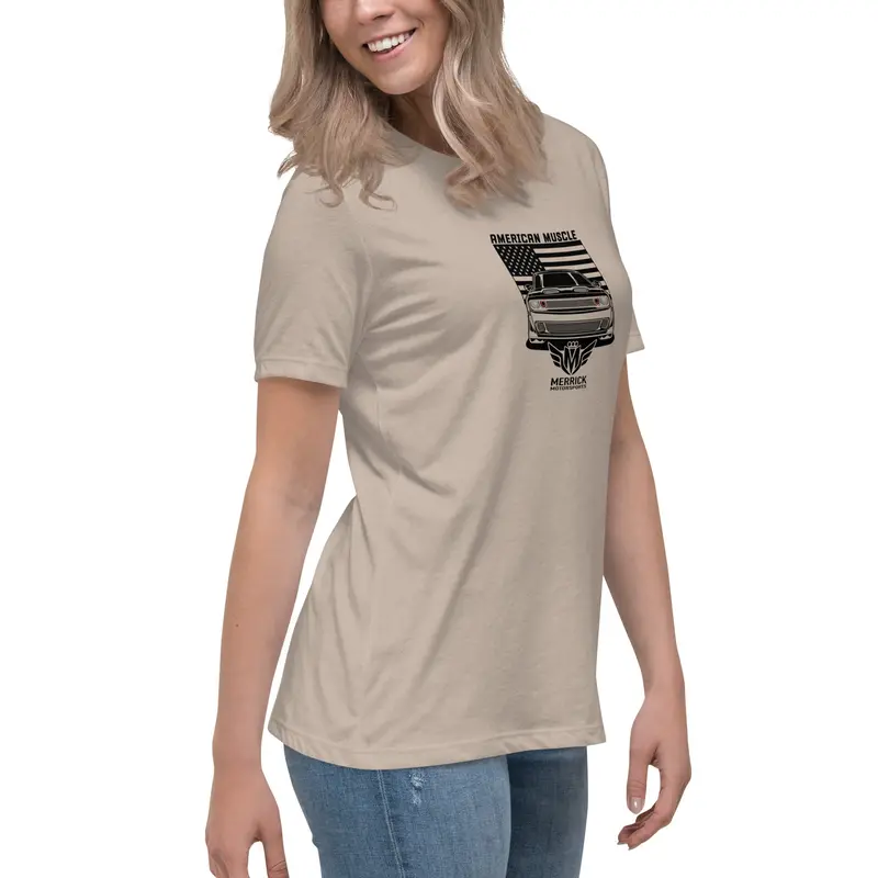 Merrick Motorsports Dodge Challenger American Muscle Women's Relaxed T-Shirt 41