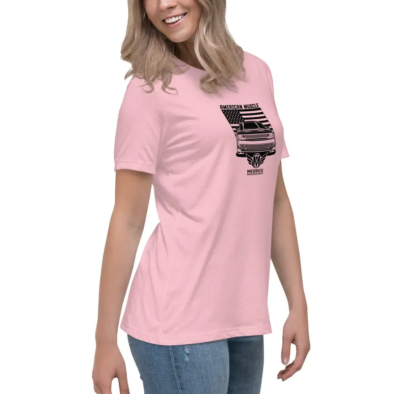 Merrick Motorsports Dodge Challenger American Muscle Women's Relaxed T-Shirt 47