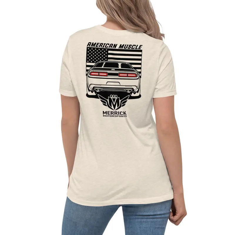 Merrick Motorsports Dodge Challenger American Muscle Women's Relaxed T-Shirt 54