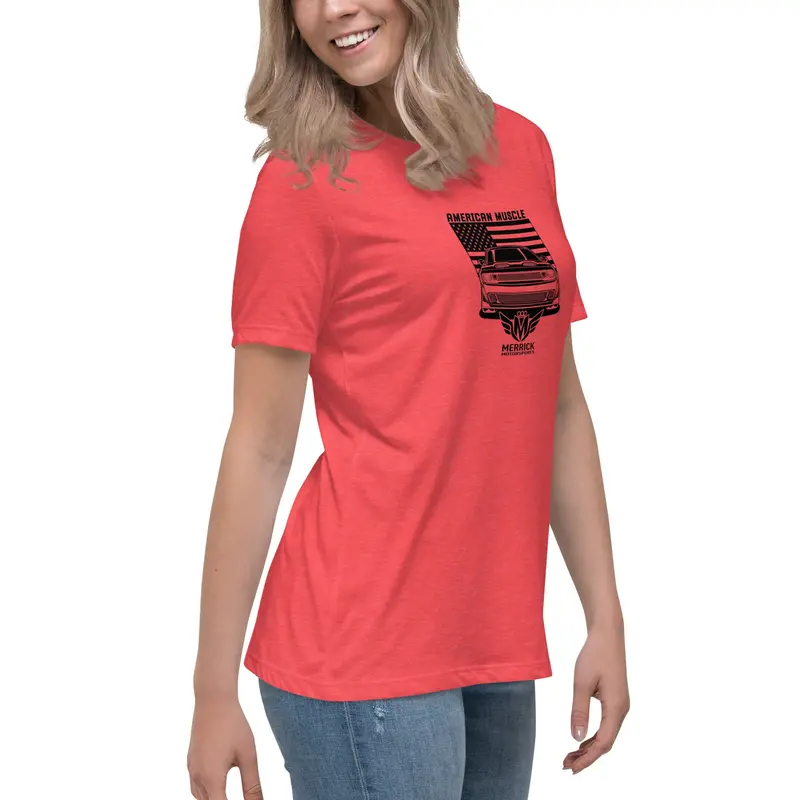 Merrick Motorsports Dodge Challenger American Muscle Women's Relaxed T-Shirt 6