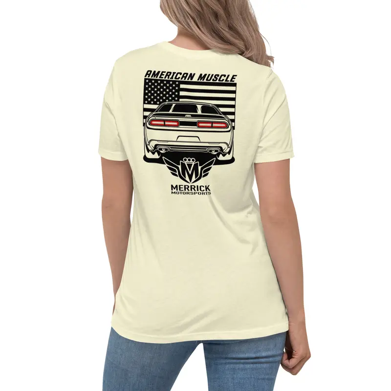 Merrick Motorsports Dodge Challenger American Muscle Women's Relaxed T-Shirt 60