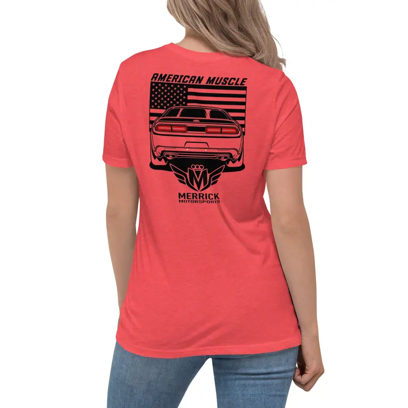 Merrick Motorsports Dodge Challenger American Muscle Women's Relaxed T-Shirt 7