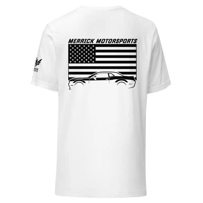 Merrick Motorsports Dodge Challenger T Shirt Black Logo 1