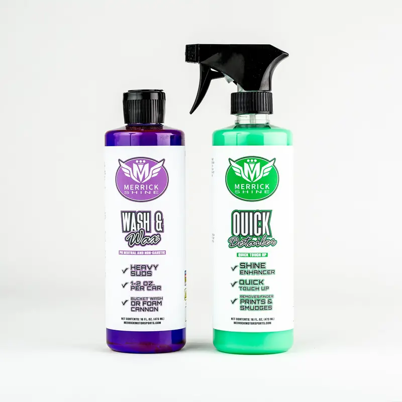 Merrick Shine Quick Detailer + Hi Foam Wash 16Oz (Combo) 1