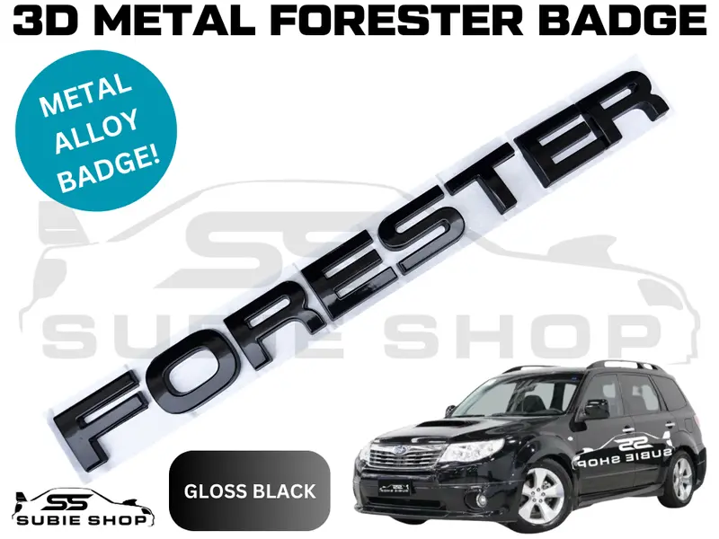 Metal 'Forester' Rear Tailgate Decal Badge Emblem For Subaru Forester Sg Sh Sj 1