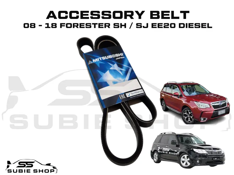 Mitsuboshi Accessory Serpentine Drive Belt For Subaru Forester 08-18 Diesel Ee20 1
