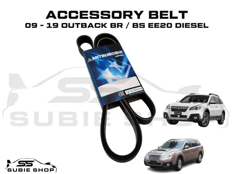 Mitsuboshi Accessory Serpentine Drive Belt For Subaru Outback 09-14 Diesel Ee20 1