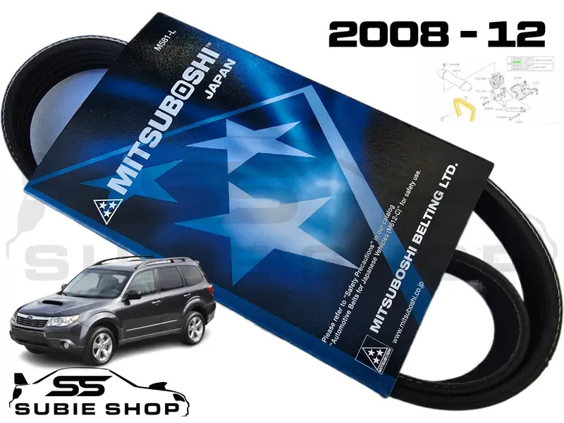 Mitsuboshi Alternator Accessory Drive Belt For Subaru Forester Sh Xt 2008 - 12 1