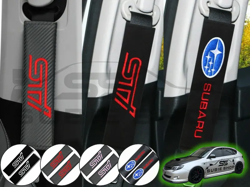 Moc Subaru Impreza Wrx Sti Jdm Liberty Xv Brz 86 Seat Belt Cover Pads 1