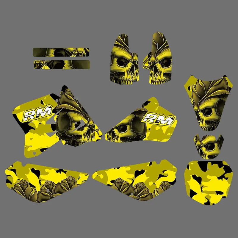 Motocross Team Graphics Background Stickers For Suzuki Rm80/Rm85 2005-2018 2