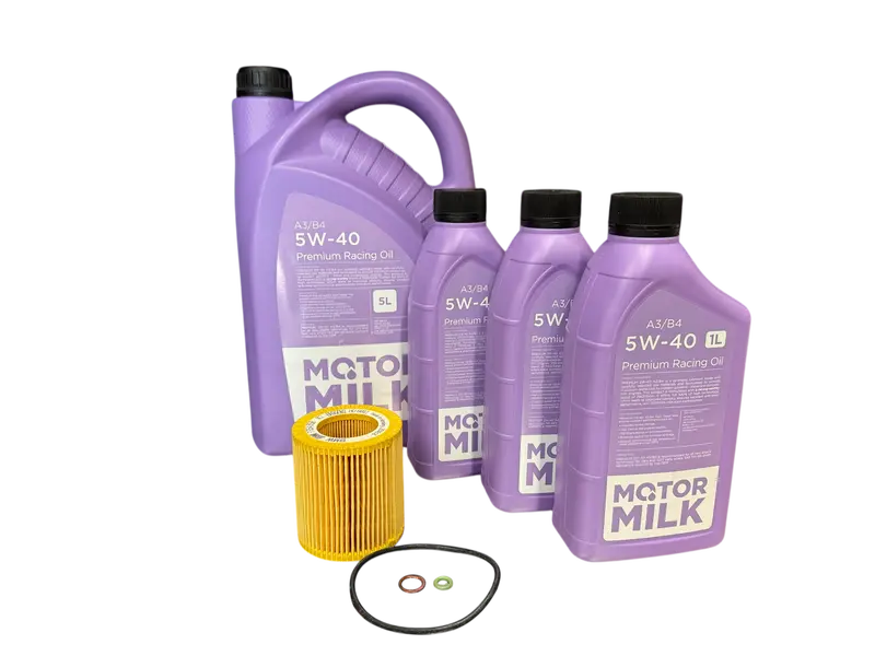 Motor Milk™ | 5W-40 Premium Racing Oil 8L Service Kit 1