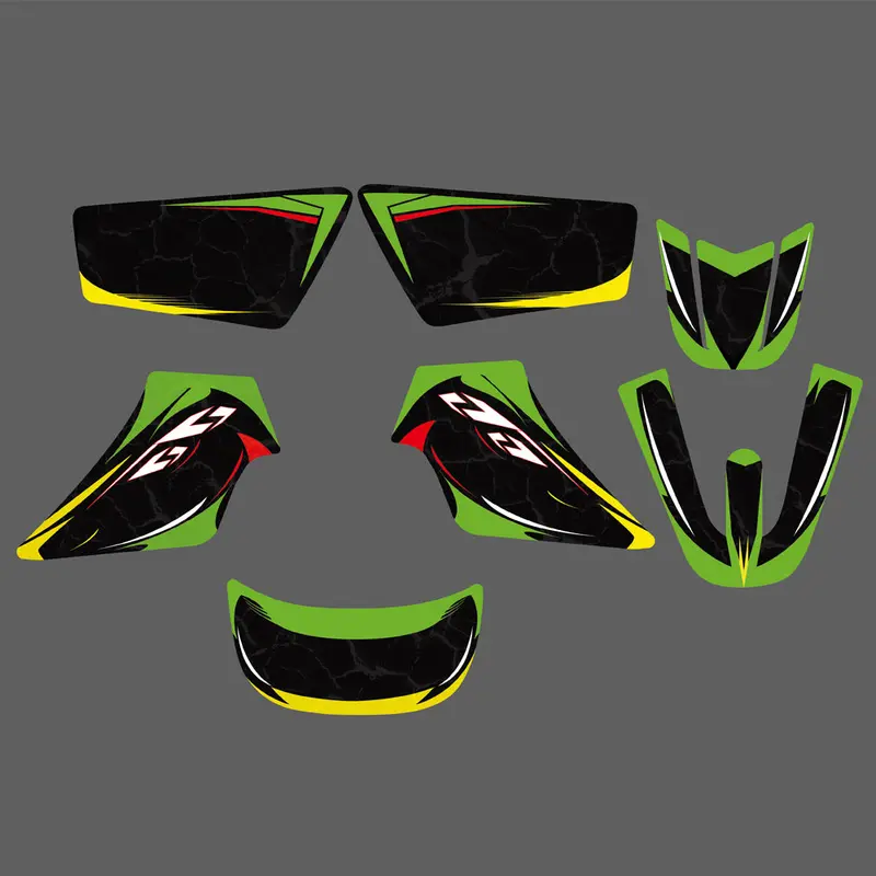 Motorcycle Background Decal Team Graphics Sticker For Yamaha Pw50 1981-2022 1