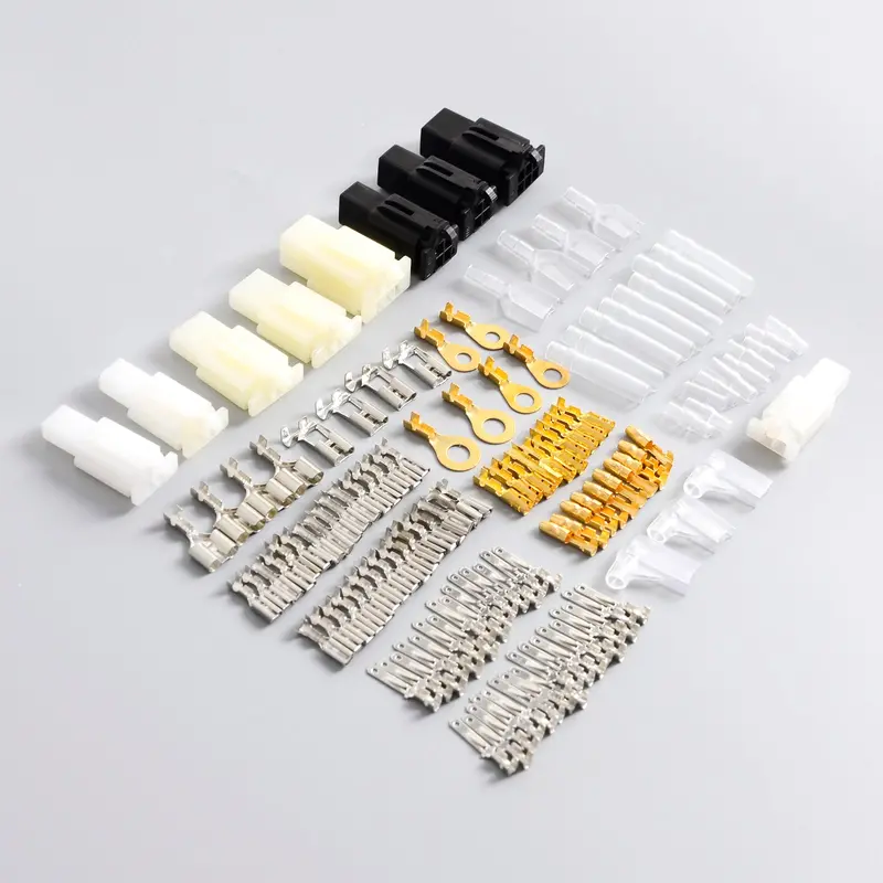 Motorcycle Car Electrical Wiring Bullet Connectors Brass Terminal 2 3 4 6 Way 2