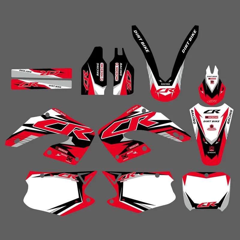 Motorcycle Decals Stickers Graphic Set For Honda Cr125/Cr250 2000-2001 2