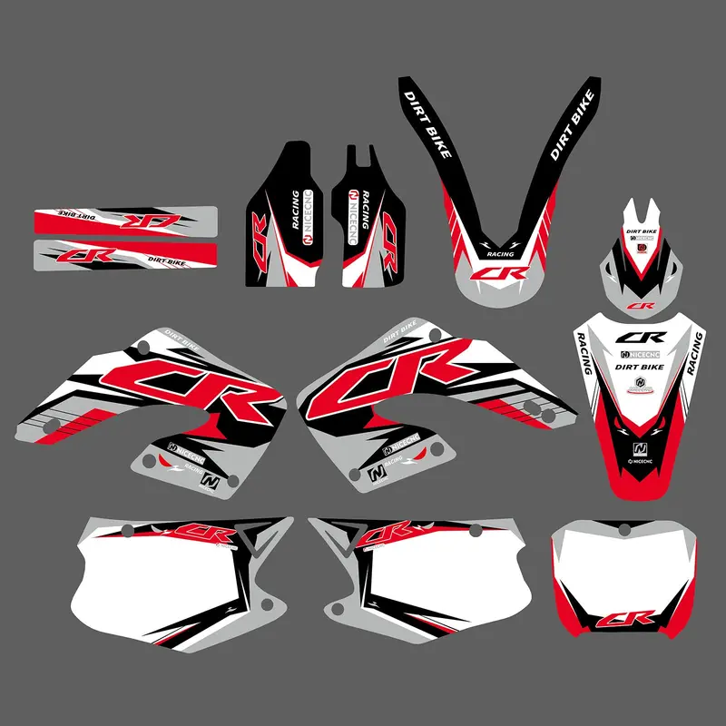 Motorcycle Decals Stickers Graphic Set For Honda Cr125/Cr250 2000-2001 3