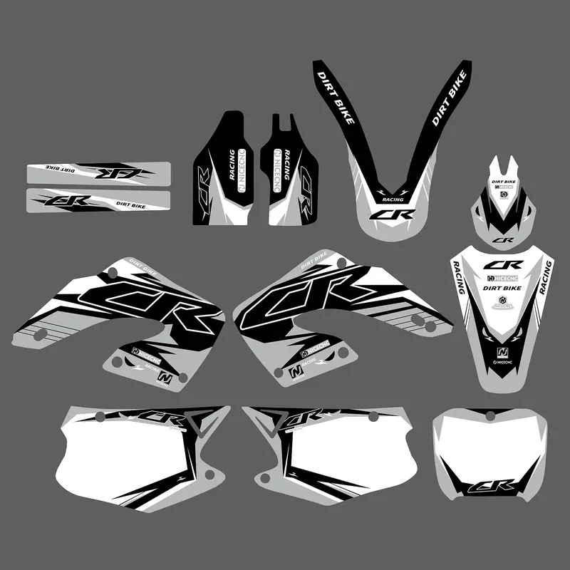 Motorcycle Decals Stickers Graphic Set For Honda Cr125/Cr250 2000-2001 4
