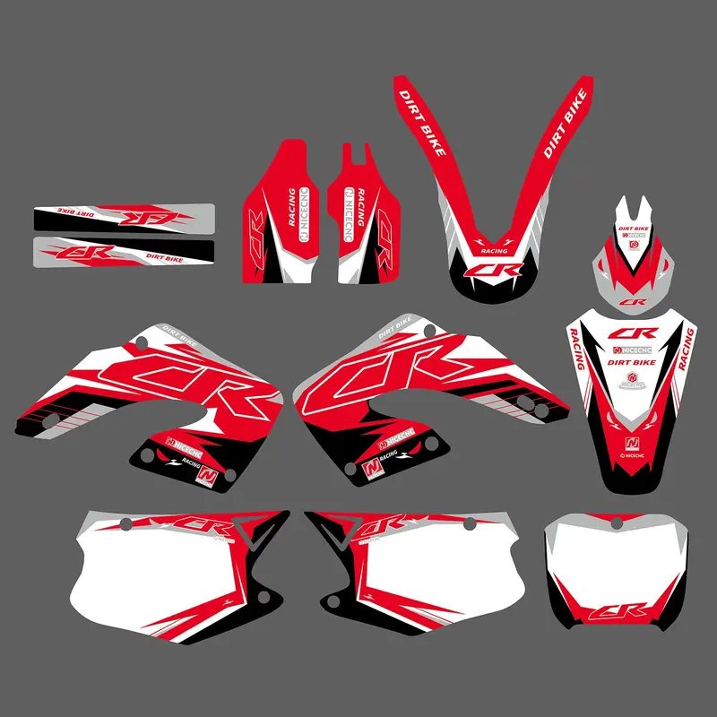 Motorcycle Decals Stickers Graphic Set For Honda Cr125/Cr250 2000-2001 5