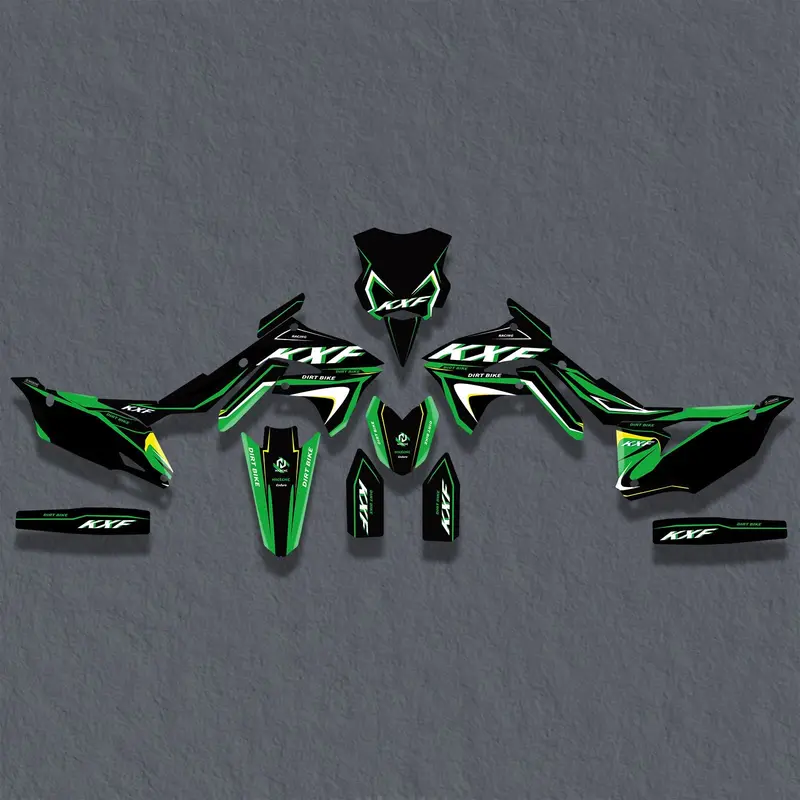Motorcycle Decals Stickers Graphics Kit For Kawasaki Kxf250 21-23 Kx450f 19-23 2