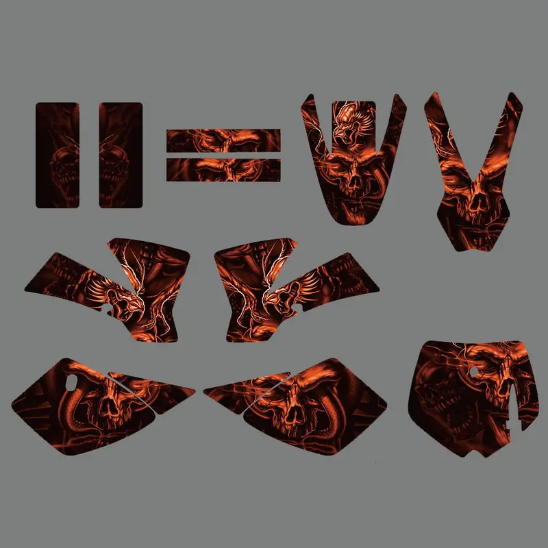 Motorcycle Fairing Graphics Decal Stickers For Ktm Sx50 2002-2008 1