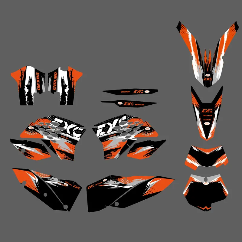 Motorcycle Full Graphic Decals Stickers For Ktm Exc 2008-2011 1