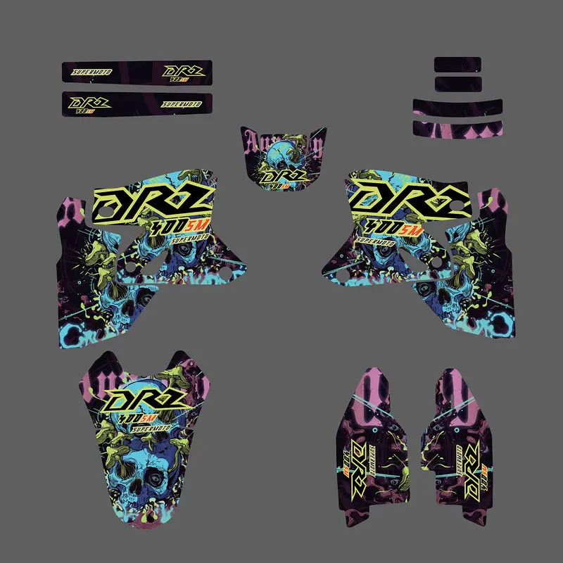 Motorcycle Full Graphic Decals Stickers Kit For Suzuki Drz400sm 2000-2020 1