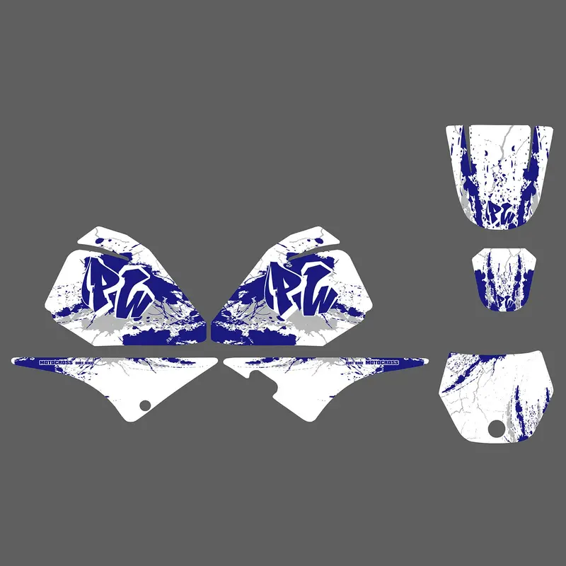 Motorcycle Full Graphic Decals Stickers Set For Yamaha Pw80 All Years 5