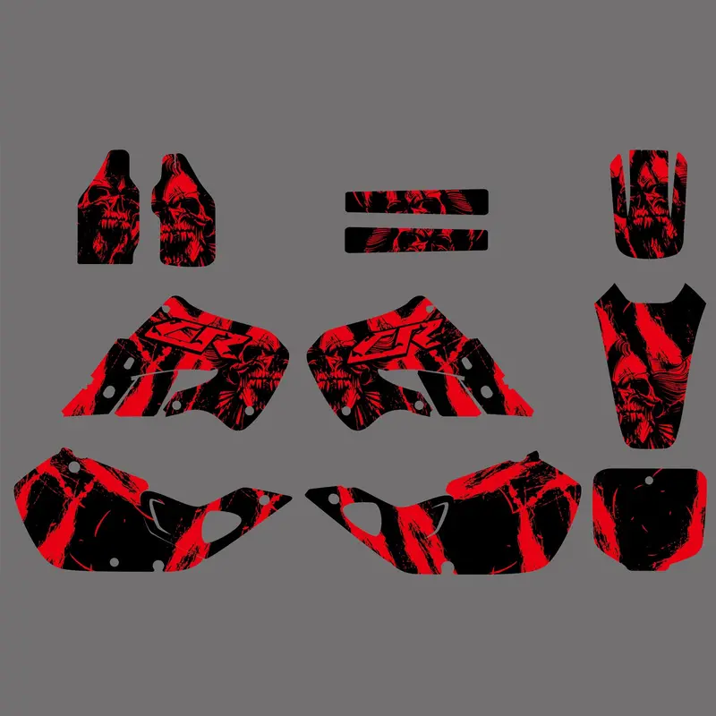 Motorcycle Full Graphics Decals Stickers For Honda Cr125 1998-1999 Cr250 1997-1999 1