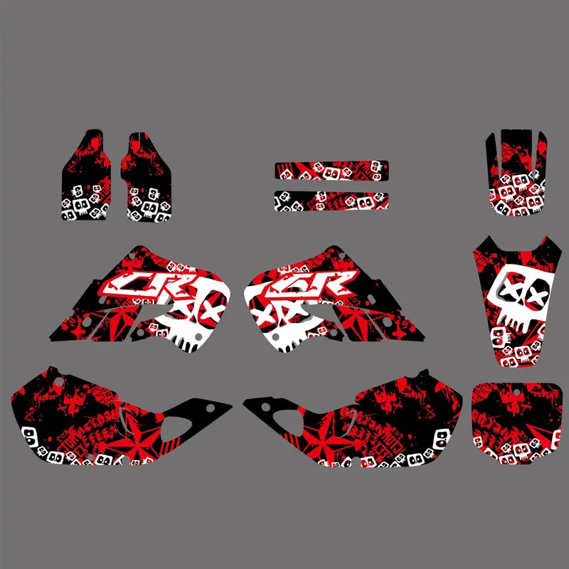Motorcycle Full Graphics Decals Stickers For Honda Cr125 1998-1999 Cr250 1997-1999 2