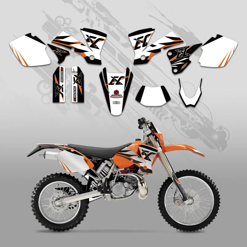 Motorcycle Full Graphics Decals Stickers Kit For Ktm Exc 2003 1