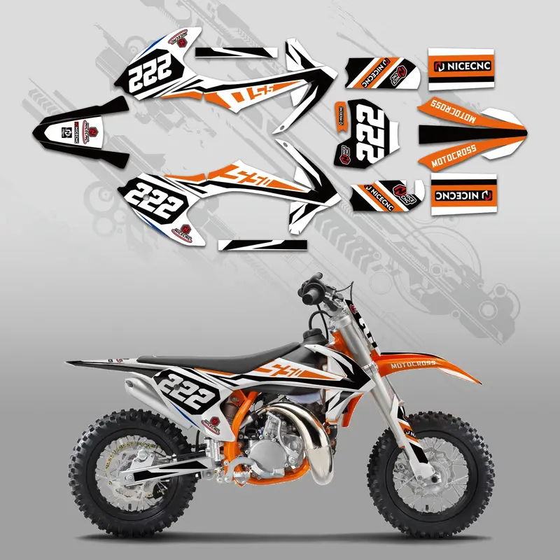 Motorcycle Full Graphics Decals Stickers Kit For Ktm Sx50 2016-2022 1