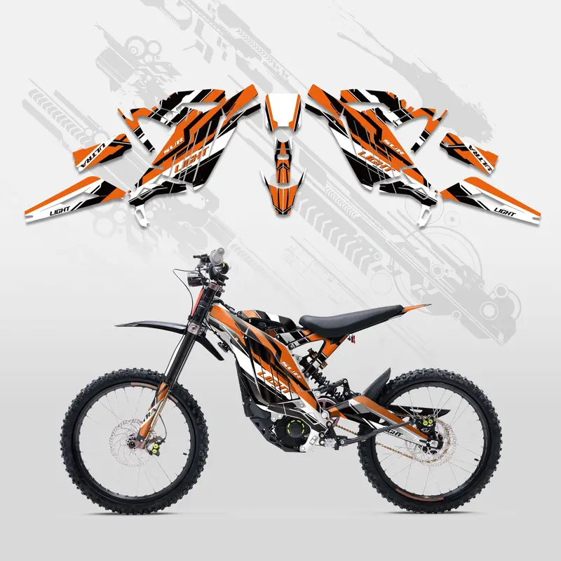 Motorcycle Full Graphics Decals Stickers Kit For Surron Light Bee X All Years 1