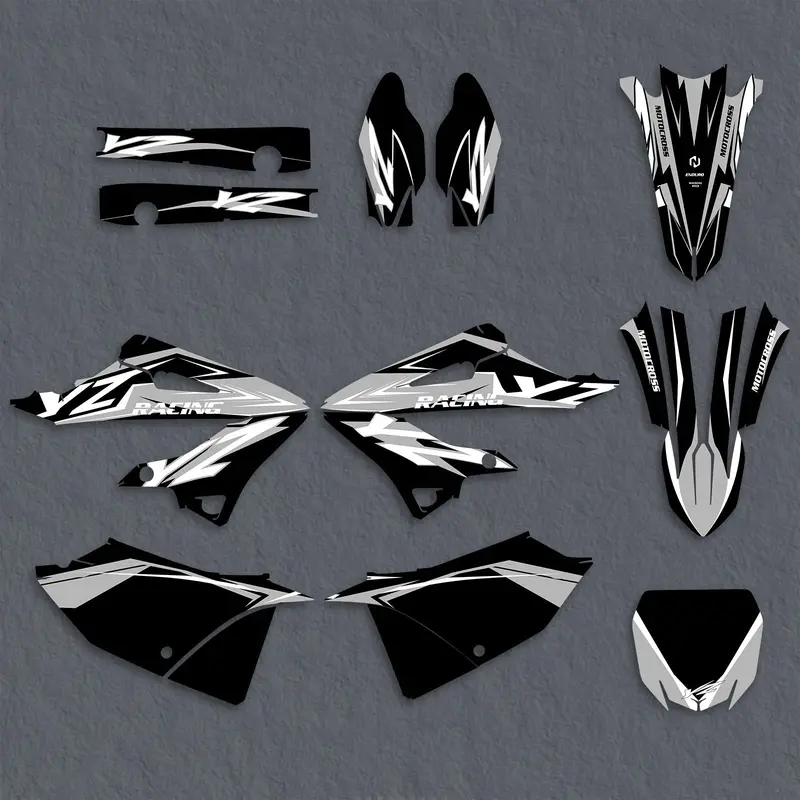 Motorcycle Full Graphics Decals Stickers Kit For Yamaha Yz125 Yz250 2022 1