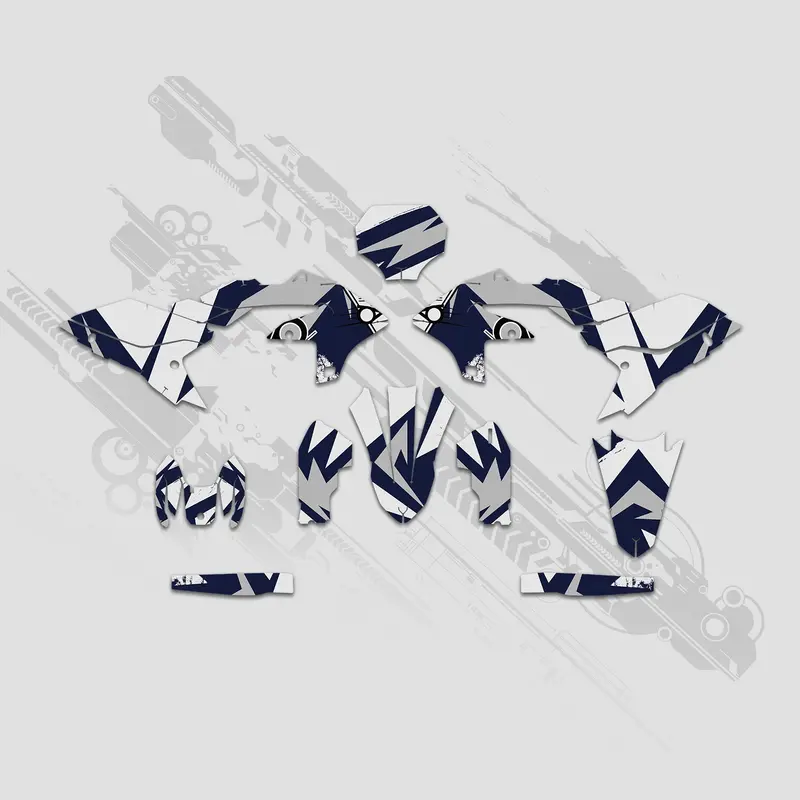 Motorcycle Full Graphics Decals Stickers Kit For Yamaha Yz250f Yz450f 2023-2024 1