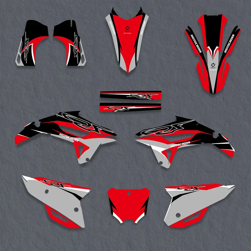 Motorcycle Full Graphics Decals Stickers Set For Honda Crf450 2021-2024 2