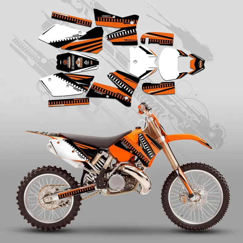 Motorcycle Full Graphics Decals Stickers Set For Ktm Sx 2005-2006 1