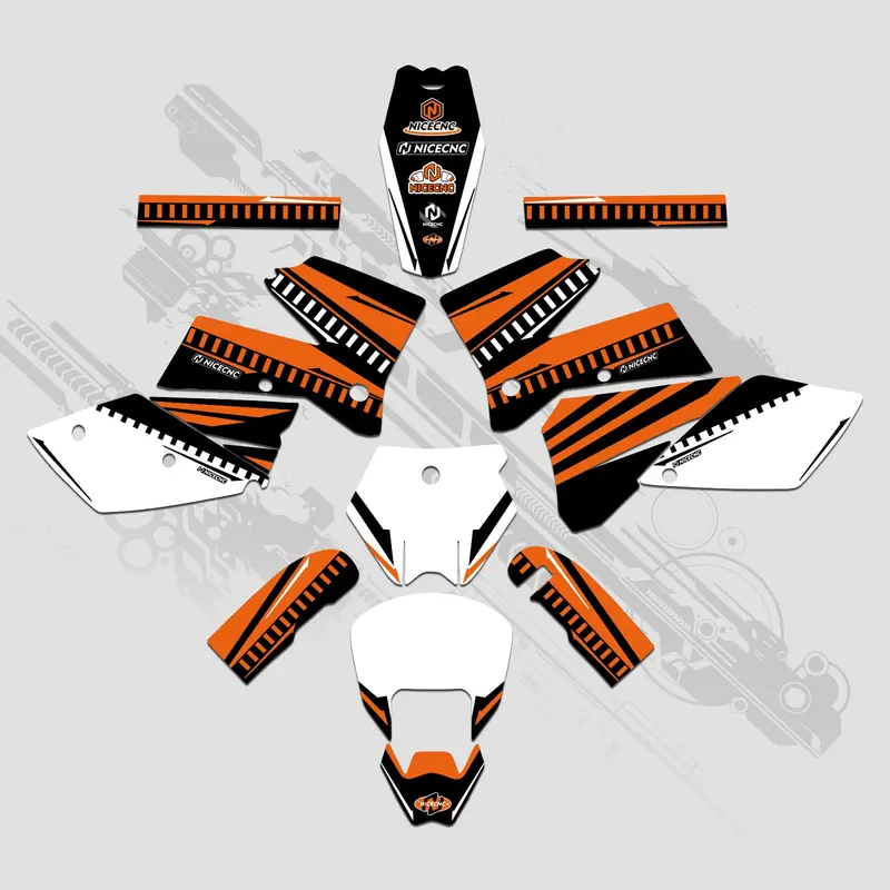 Motorcycle Full Graphics Decals Stickers Set For Ktm Sx 2005-2006 2