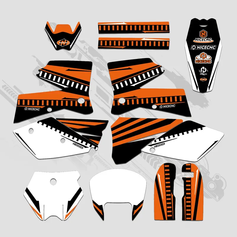 Motorcycle Full Graphics Decals Stickers Set For Ktm Sx 2005-2006 3