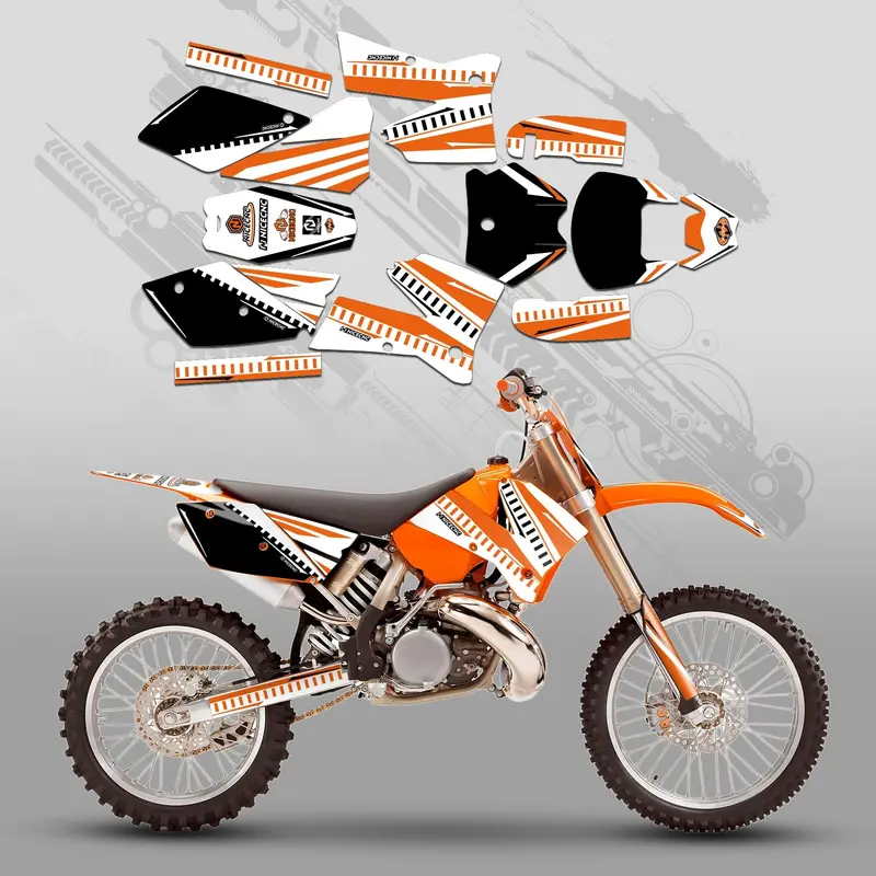 Motorcycle Full Graphics Decals Stickers Set For Ktm Sx 2005-2006 3