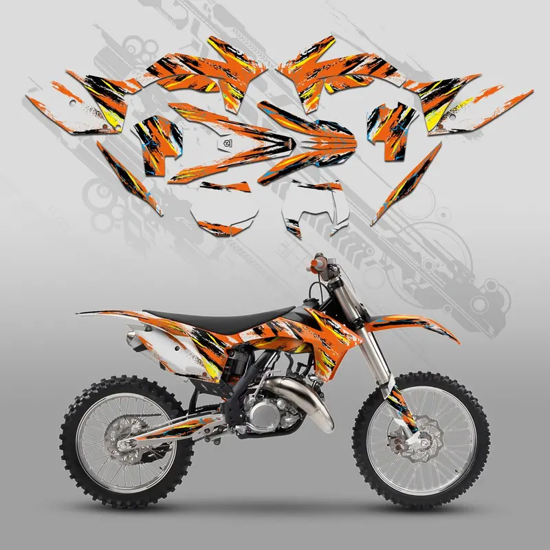 Motorcycle Full Graphics Decals Stickers Set For Ktm Sx 2011-2012 Xcw 2013 1