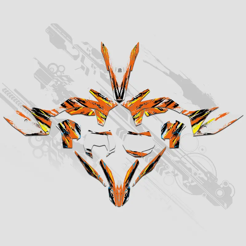 Motorcycle Full Graphics Decals Stickers Set For Ktm Sx 2011-2012 Xcw 2013 2